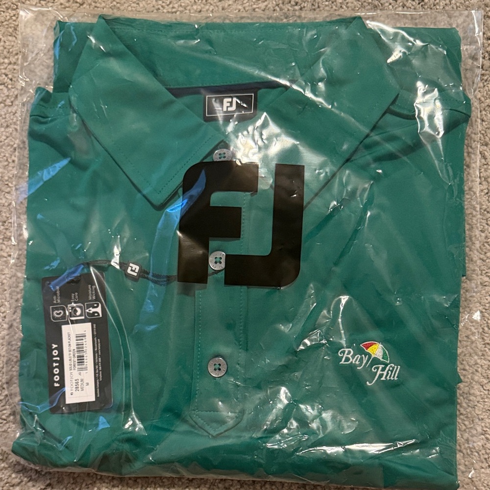 FootJoy Bay Hill Green Polo Shirt